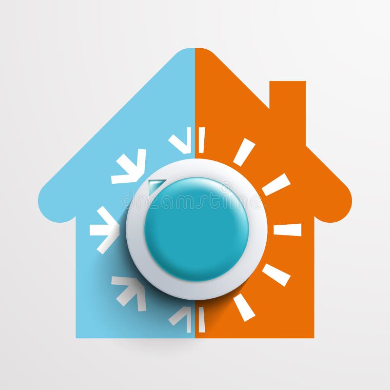 Regulator climate control. stock illustration