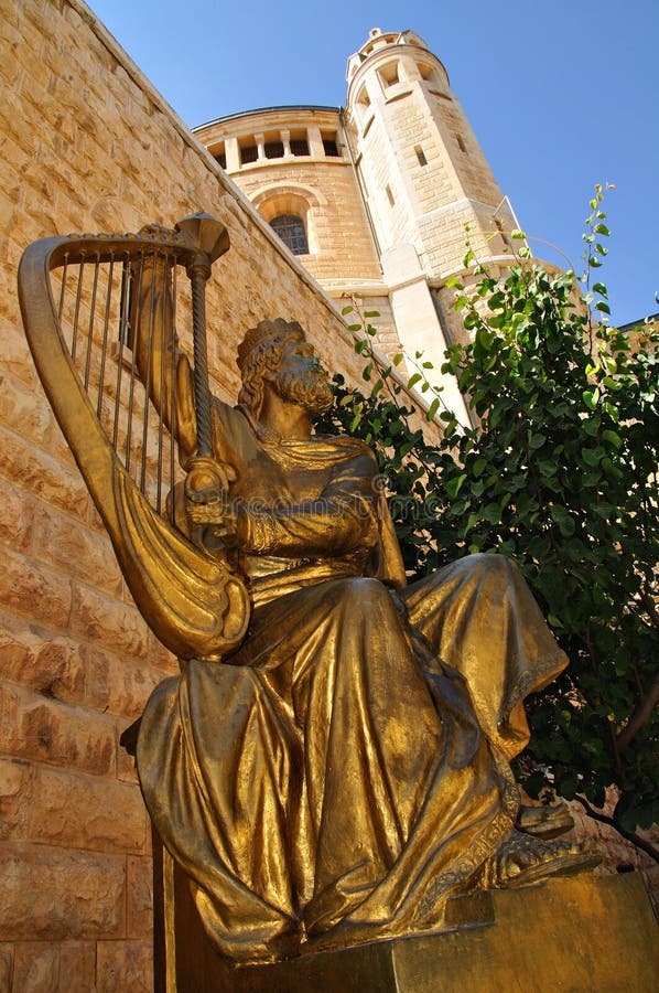 Statue of King David near dormition abbey. Jerusalem. Statue of King David near dormition abbey. Jerusalem.