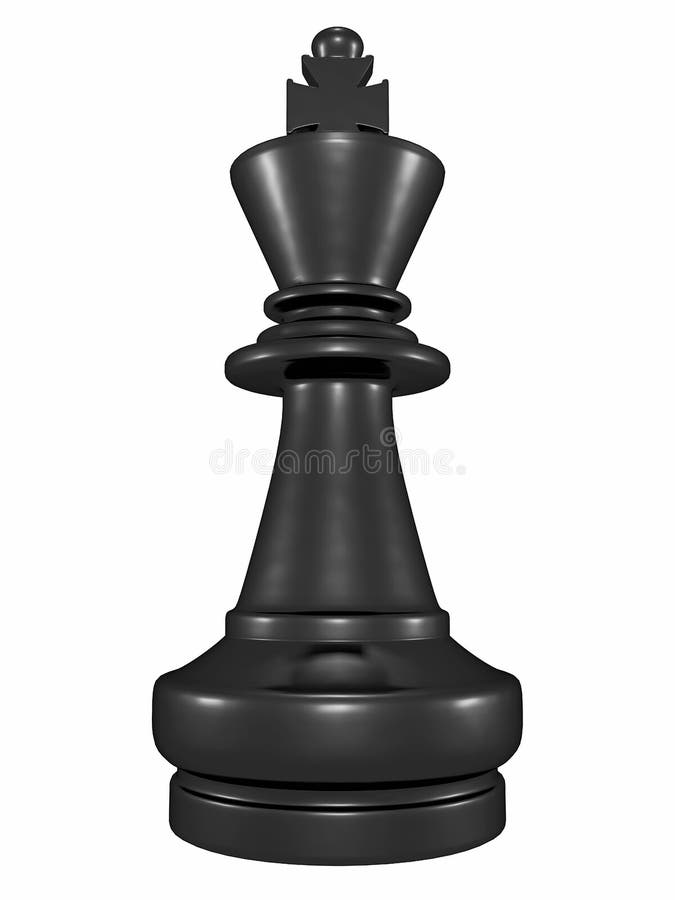 Posição do rei da xadrez ilustração stock. Ilustração de preto