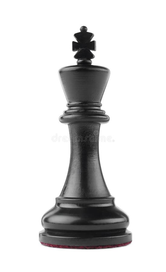 Peça de xadrez de madeira rei derrotada por peça de xadrez bispo preto