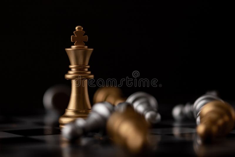 Checkmate Do Rei E Da Rainha Da Xadrez Foto de Stock - Imagem de