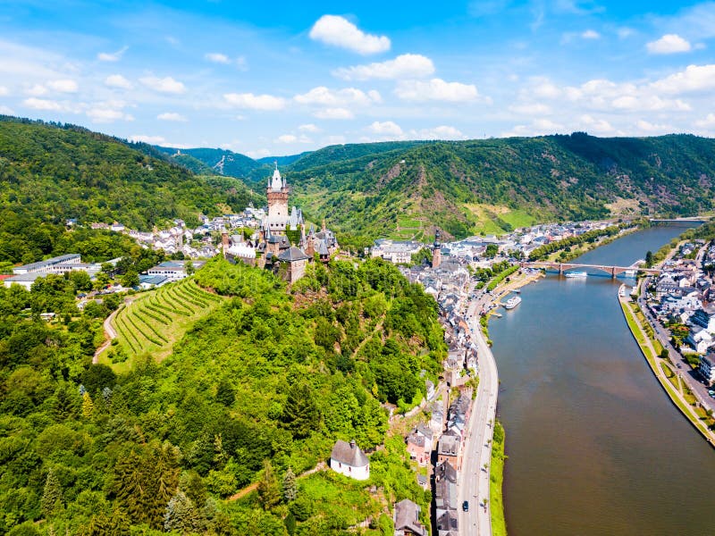 Reichsburg kasztel w Cochem, Niemcy obrazy stock Reichsburg kasztel w Cochem, Niemcy obrazy stock