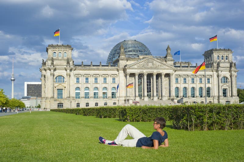 Reichstag allemand à Berlin photo libre de droits Reichstag allemand à Berlin photo libre de droits