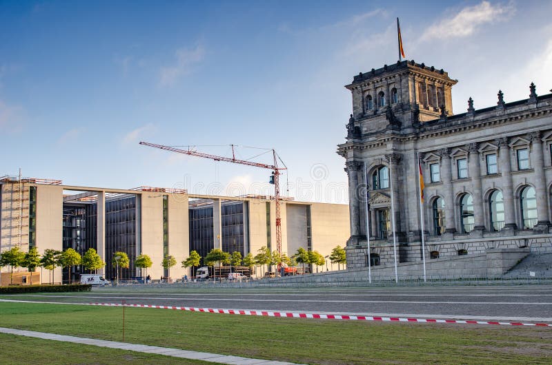 The Reichstag Building, the Building of the German Government, in