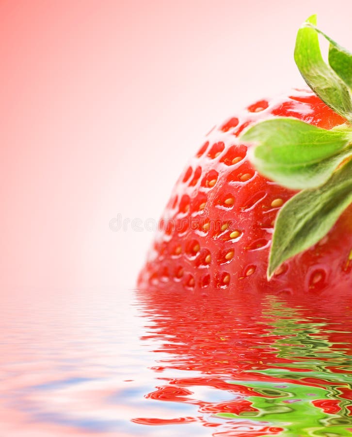 Reife Erdbeere