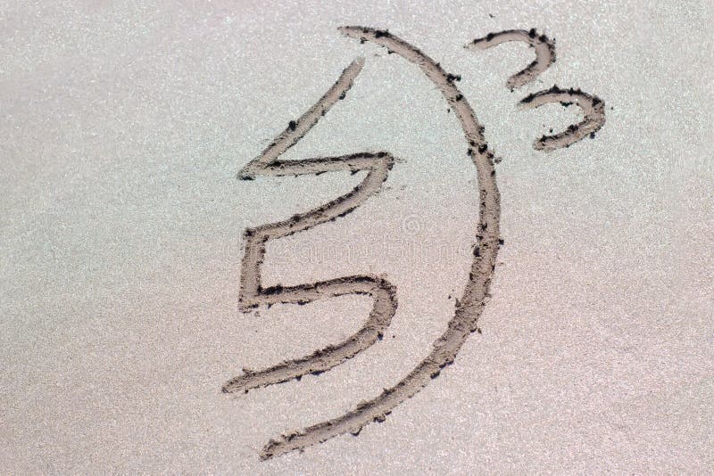 Reiki symbolu leczniczy sei on ki na piasku