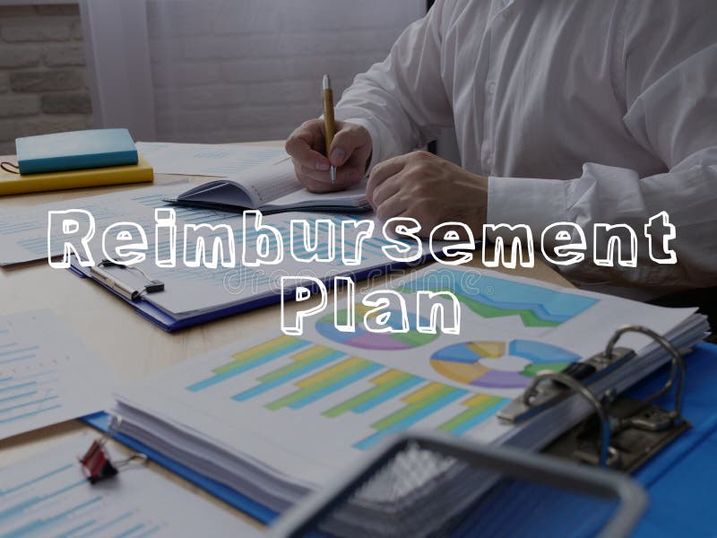 Reimbursement Plan is Shown on the Conceptual Business Photo Stock