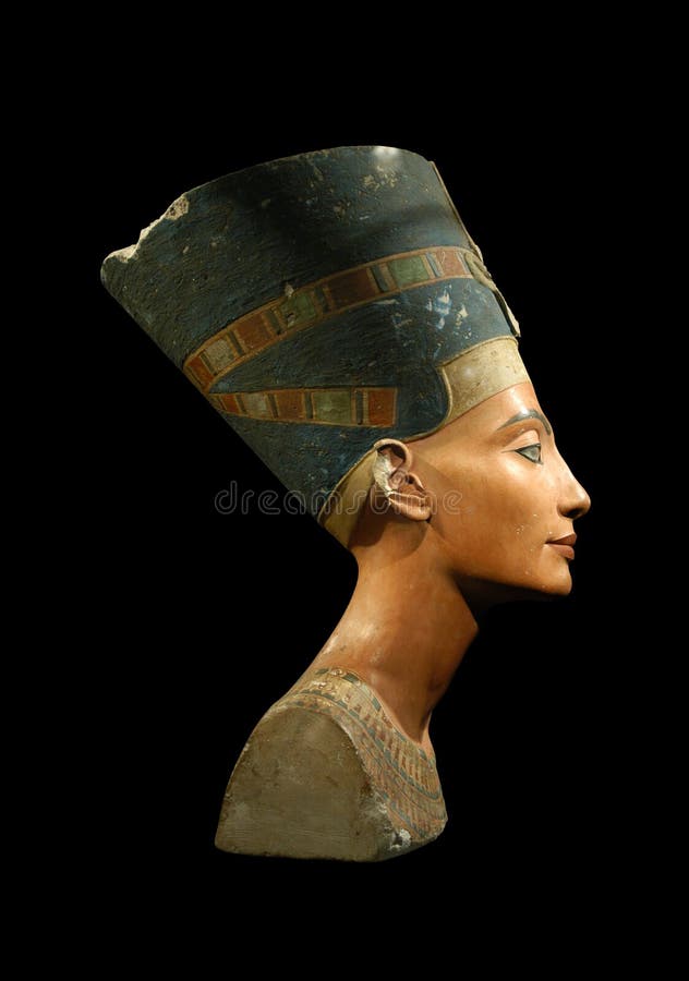 Reina Nefertiti Aislado En Blanco Foto De Archivo Imagen De Museo