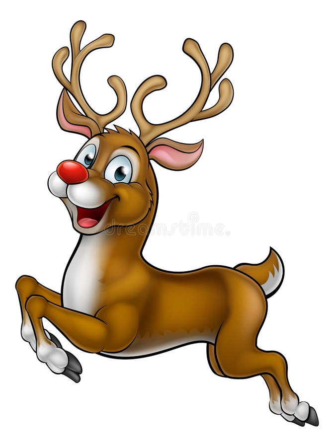 cartoon clipart reindeer