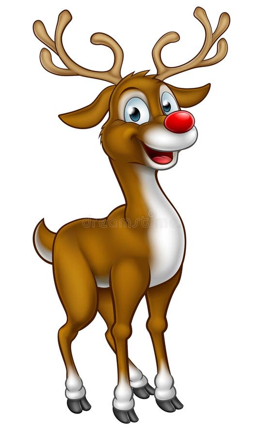 cartoon clipart reindeer