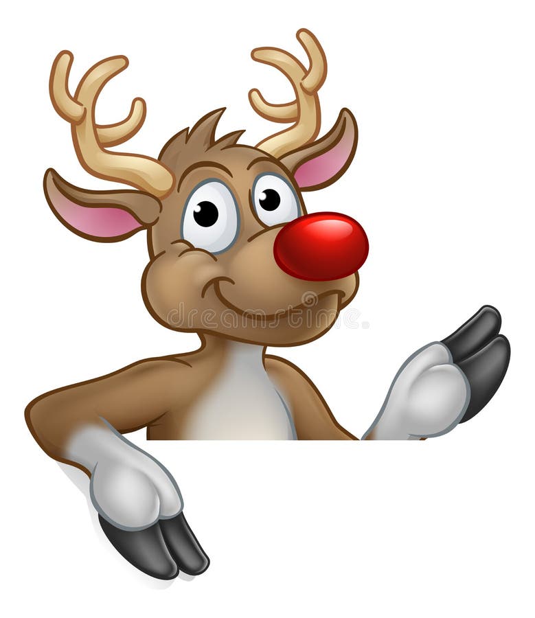 cartoon clipart reindeer