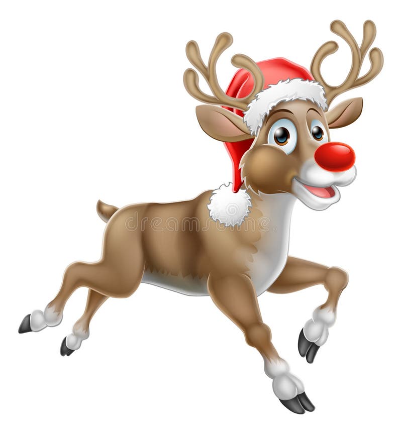 cartoon clipart reindeer