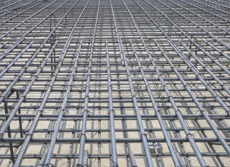 Reinforce iron cage in a construction site