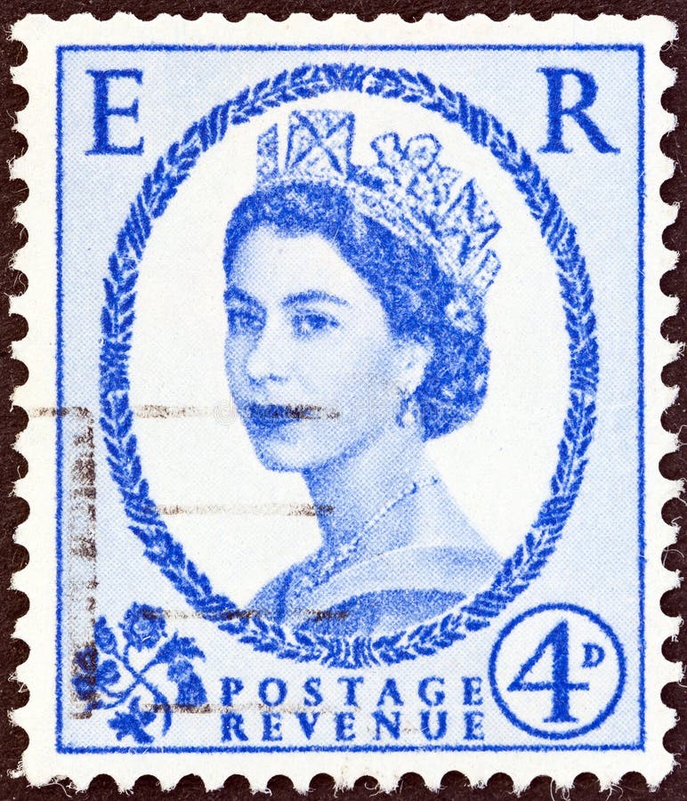 Reino Unido Alrededor De 1952 Un Sello Postal Impreso En Reino Unido