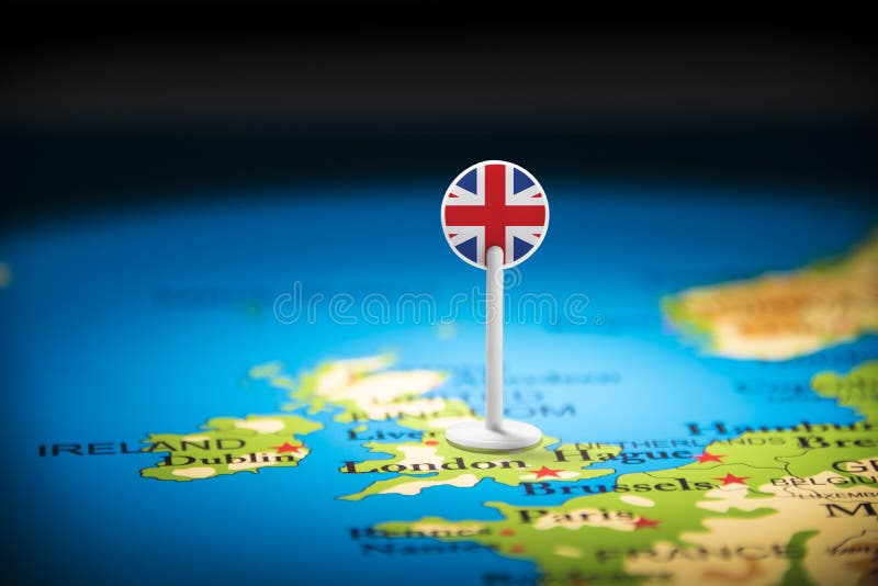 Reino Unido identificou por meio de uma bandeira no mapa
