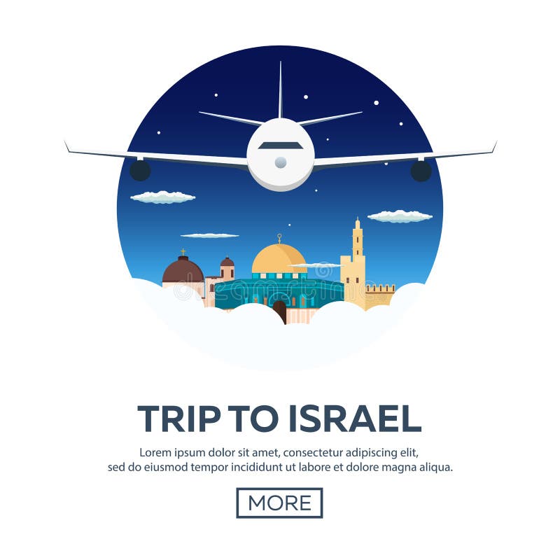 Reis de Affichehorizon naar van Israël, Jeruzalem Loeiende Muur Vector illustratie vector illustratie Reis de Affichehorizon naar van Israël, Jeruzalem Loeiende Muur Vector illustratie vector illustratie