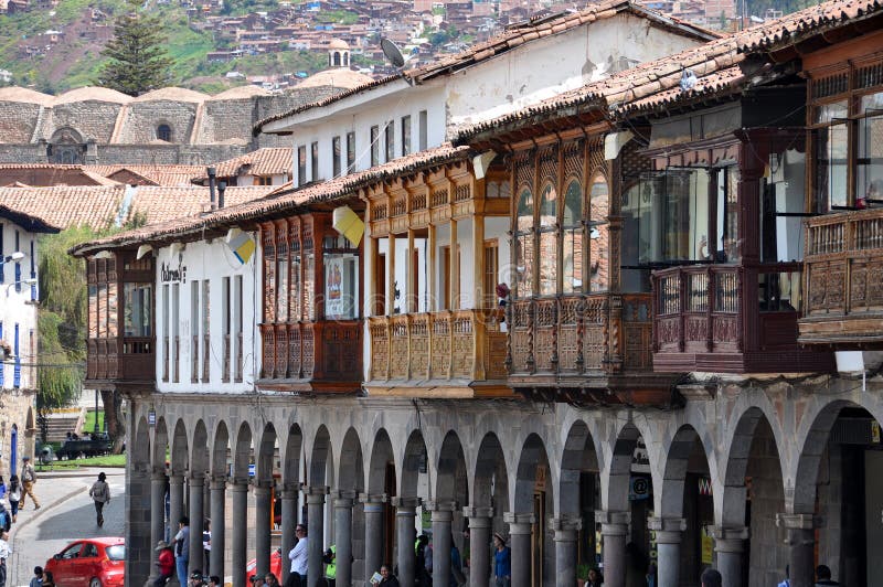 Reis Peru Lima en cusco en markten royalty-vrije stock foto Reis Peru Lima en cusco en markten royalty-vrije stock foto