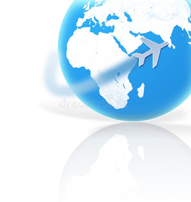 Download Reise durch Plane stock abbildung. Illustration von global - 49747