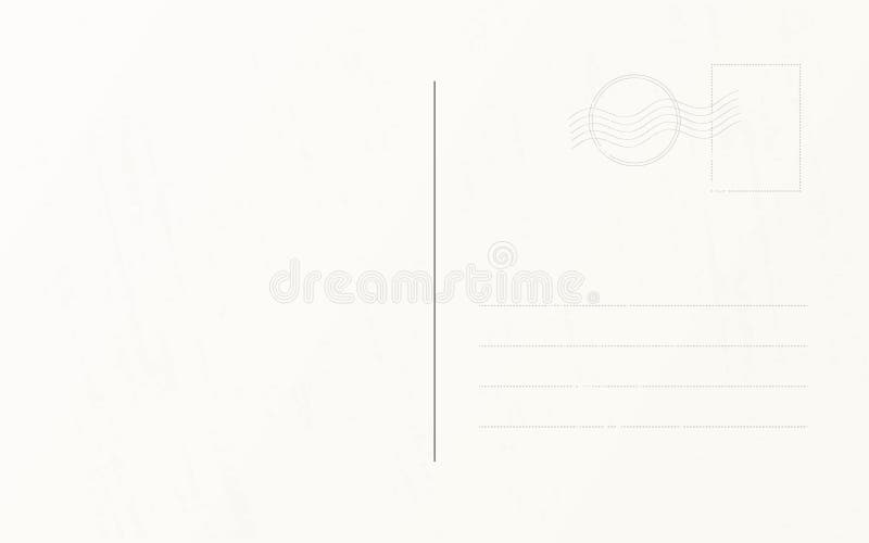 Reisepostkarten-Designschablone Retro- Reisepostkarten-Rückseitenschablone stock abbildung Reisepostkarten-Designschablone Retro- Reisepostkarten-Rückseitenschablone stock abbildung