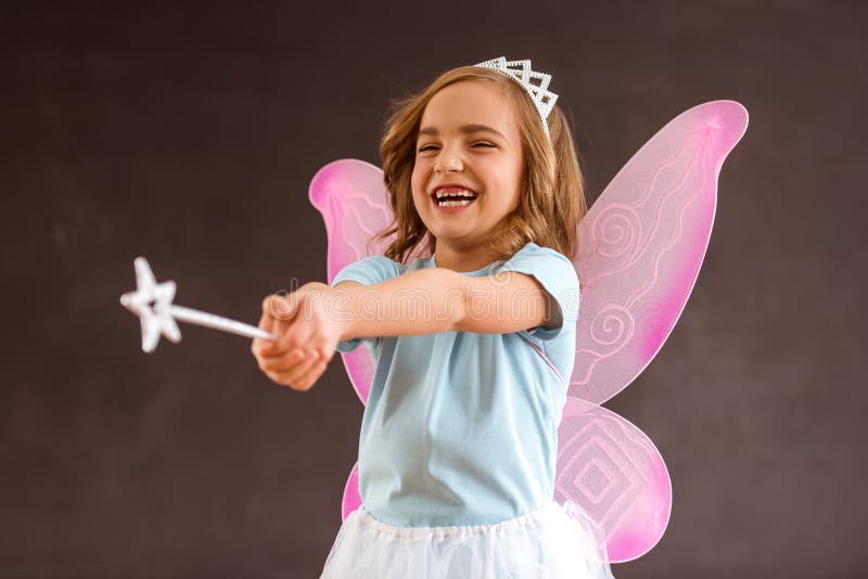 Reizend kleine Fee stockfotografie Reizend kleine Fee stockfotografie