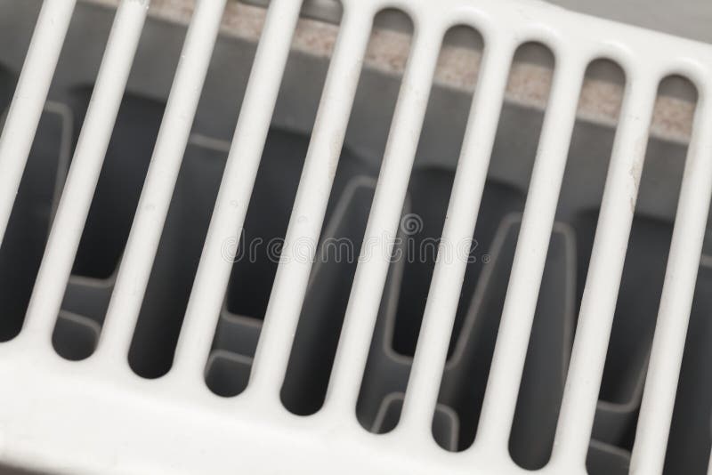 Rejilla De La Calefacción Con La Ventilación Por El Piso Foto de