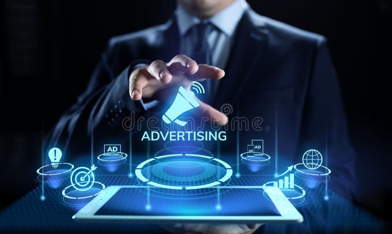 Reklamowych Marketingowych sprzedaży Wzrostowy Biznesowy pojęcie na ekranie