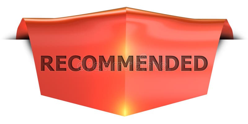 Rekommenderat baner stock illustrationer
