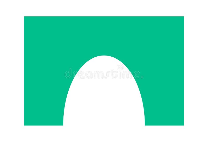 Rektangulär geometrisk form för båge royaltyfri illustrationer