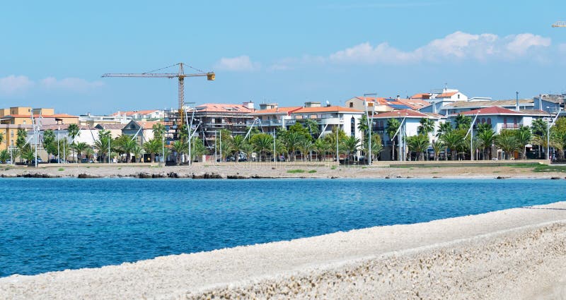 A glimpse of Alghero seen from the seaport. A glimpse of Alghero seen from the seaport