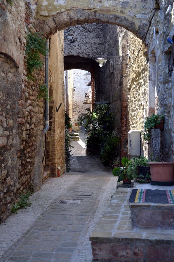 Glimpse of a typical medieval village in Italy. Glimpse of a typical medieval village in Italy