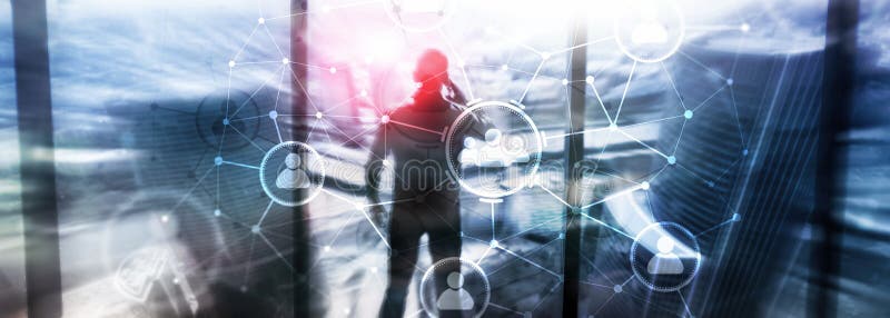 Relation de personnes et structure d'organisation Medias sociaux Concept de technologie d'affaires et de communications images stock Relation de personnes et structure d'organisation Medias sociaux Concept de technologie d'affaires et de communications images stock