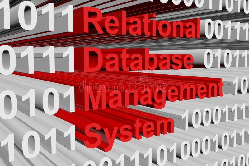 Relational database management system stock illustration Relational database management system stock illustration