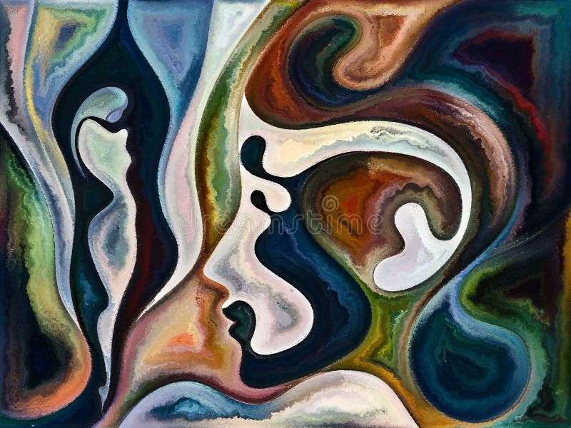 Metaphorical Inner Colors vector illustration