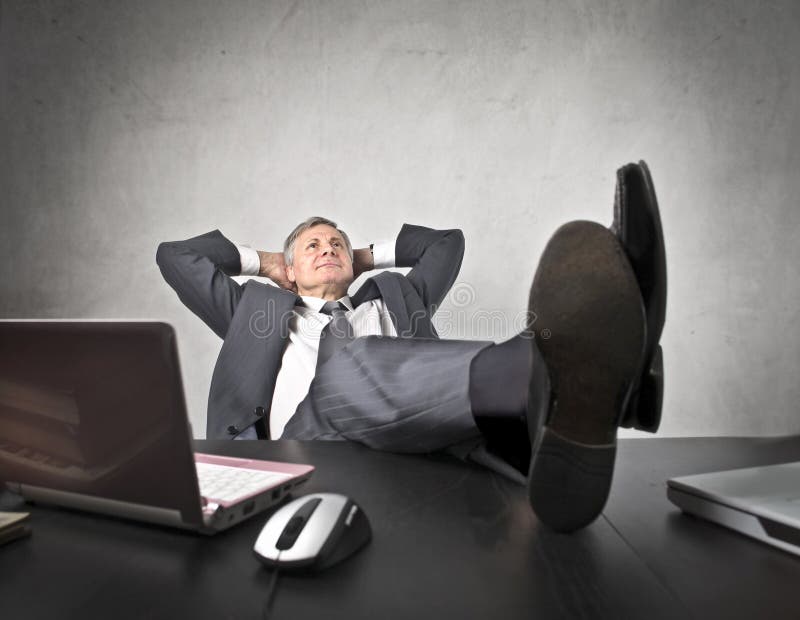 Relax at the office royalty free stock image