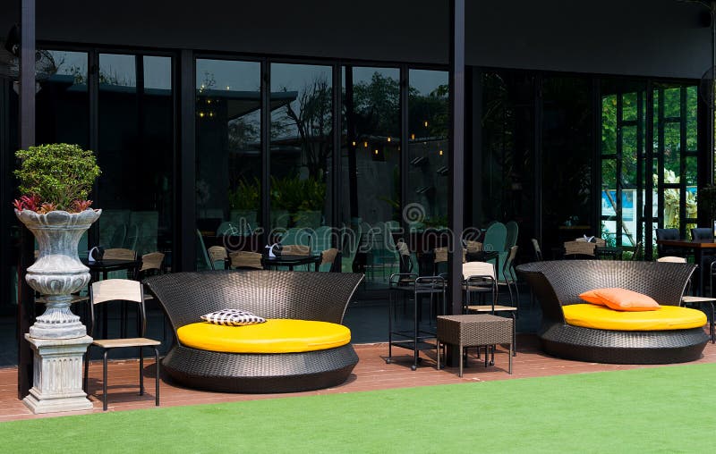 Relaxation Zone of Restaurant Stock Photo Image of home, seating