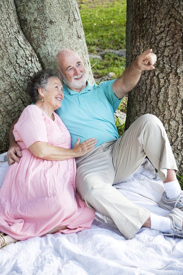 Relaxed Seniors Birdwatching