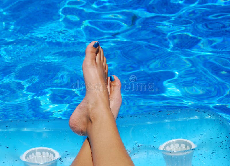 Relaxed Toes stock photo. Image of floating, toes, tropical 14683948