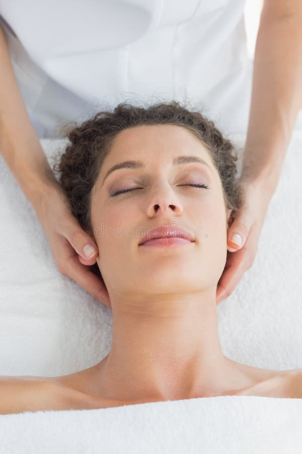 Relaxed Woman Receiving Massage Stock Image Image Of Care Working 37820275