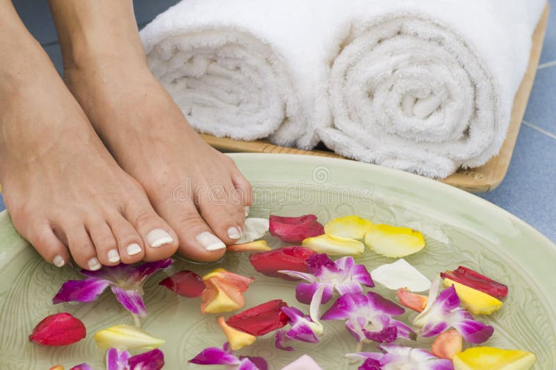Relaxing Aromatherapy Spa for Feet 7 Stock Photo Image of beautiful