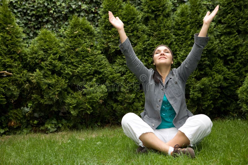 Relaxing woman