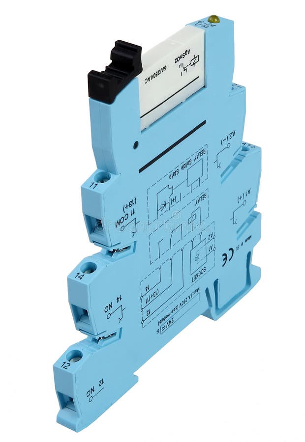 Relay Electrical Device, Electrical Appliance, Switch, Blue, Vertical