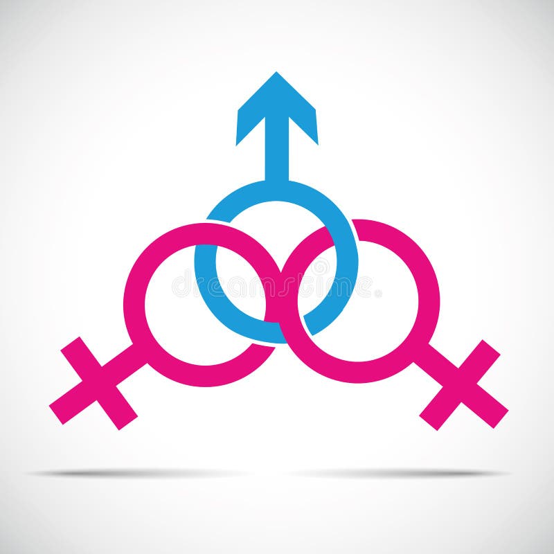 Relazione del partner dell'imbroglione e simbolo femminile uno e due maschio di frodi illustrazione di stock Relazione del partner dell'imbroglione e simbolo femminile uno e due maschio di frodi illustrazione di stock
