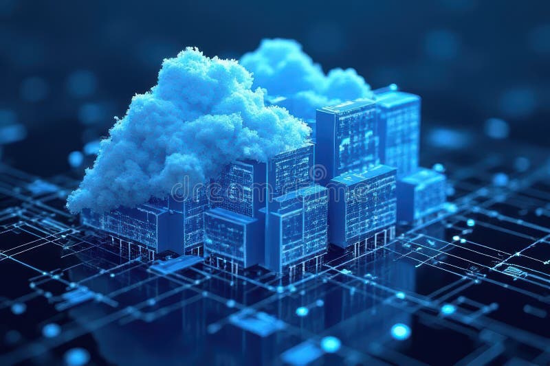 Reliable Cloud Infrastructure for High Availability Hosting Services royalty free illustration