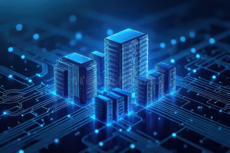 Reliable Hosting Solutions for Enhanced Website Performance vector illustration