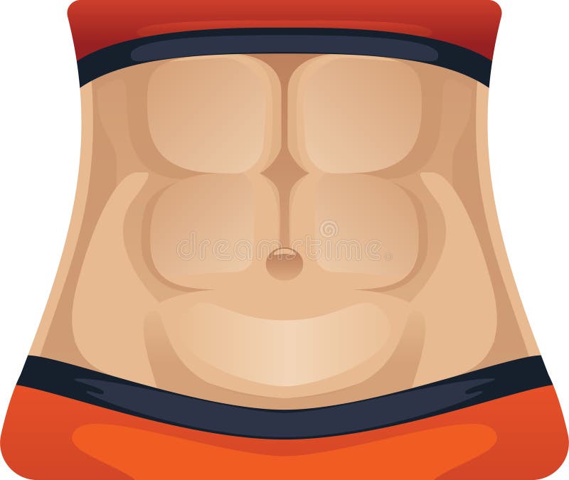 The Abdominal Muscles Fit Icon Stock Vector - Illustration of