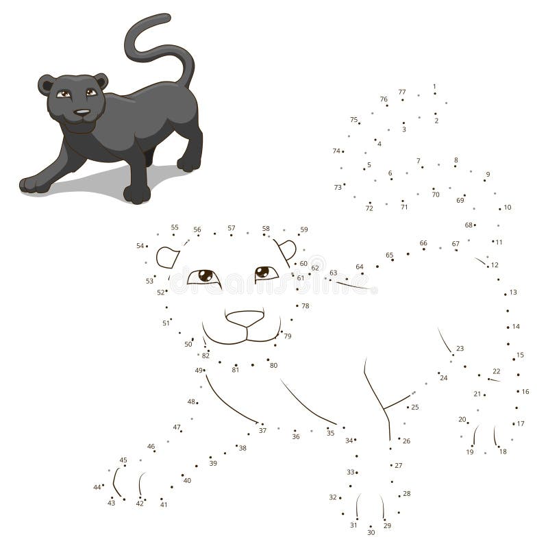 Reliez les points au jeu éducatif animal d'aspiration illustration stock Reliez les points au jeu éducatif animal d'aspiration illustration stock