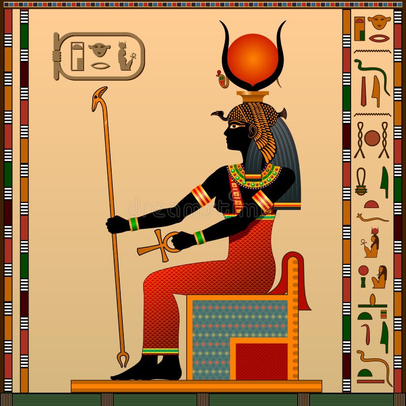 Religion Of Ancient Egypt Stock Vector Illustration Of