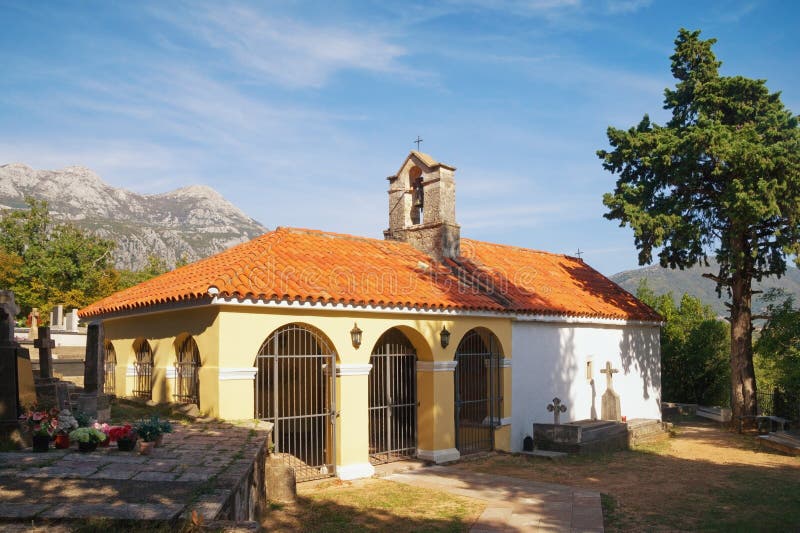 Religious architecture. Montenegro, Church of St. Sava near Herceg Novi city royalty free stock image Religious architecture. Montenegro, Church of St. Sava near Herceg Novi city royalty free stock image