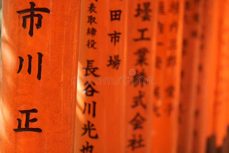 Religious Japanese Writings Stock Image Image of religious, kanji