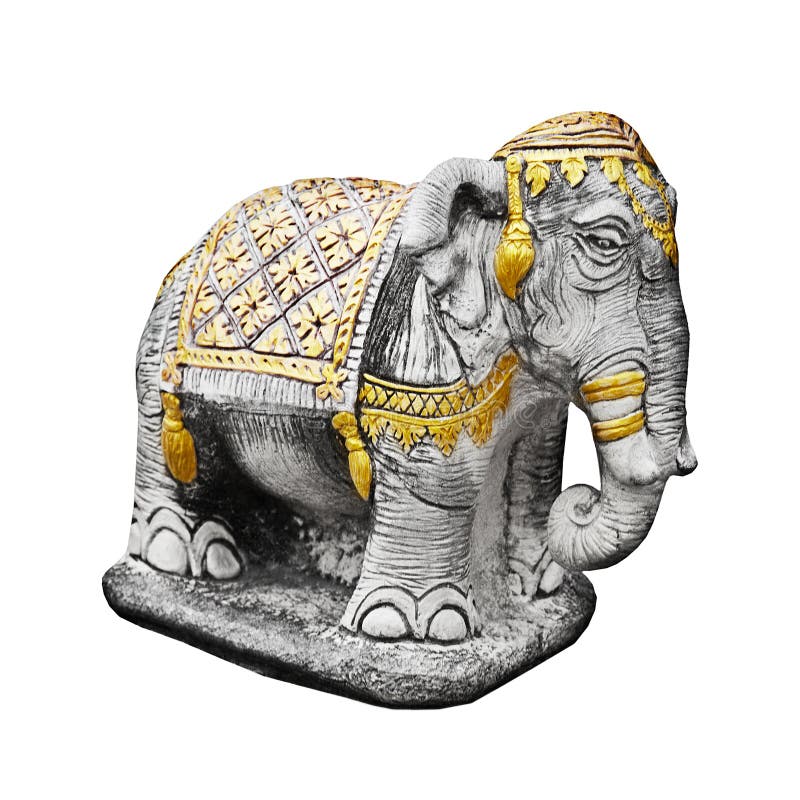 Religious Sculpture The Elephant Thailand Royalty Free Stock